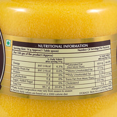 100% Pure Cow Ghee By Nambisan'S | Rich In Protein Fiber & Delicious Healthy Desi Cow Ghee For Sweets | (500ml) 16.9 Ounce | Jar Pack