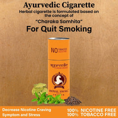 Royal Swag Ayurvedic & Herbal Cigarette, Frutta Flavour Smoke Tobacco Free Cigarettes With Shot - (20 Sticks, Shot -1)