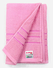 Bombay Dyeing Flora Small Size Bath Towel 500 Gsm - Baby Pink