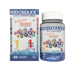 Ridomaxx Multivitamins & Minerals For Men , Improving Bone Health & Revitalizing Your Body | 60 Tablets , 100gm 0.2lbs