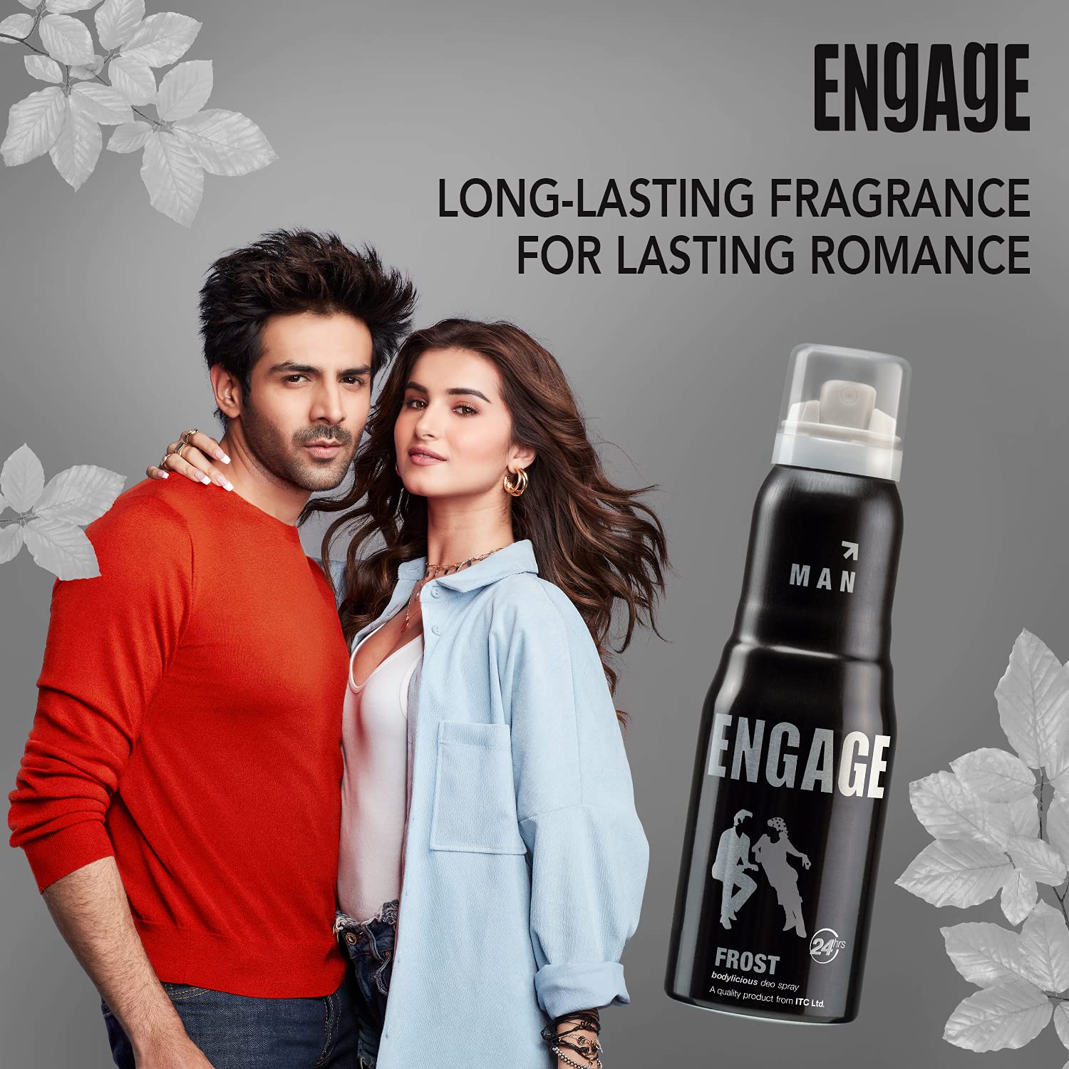 Engage Frost Deodorant For Men | Citrus & Spicy , Skin Friendly Fragrance Body Spray 150ml 5 Fl.oz.