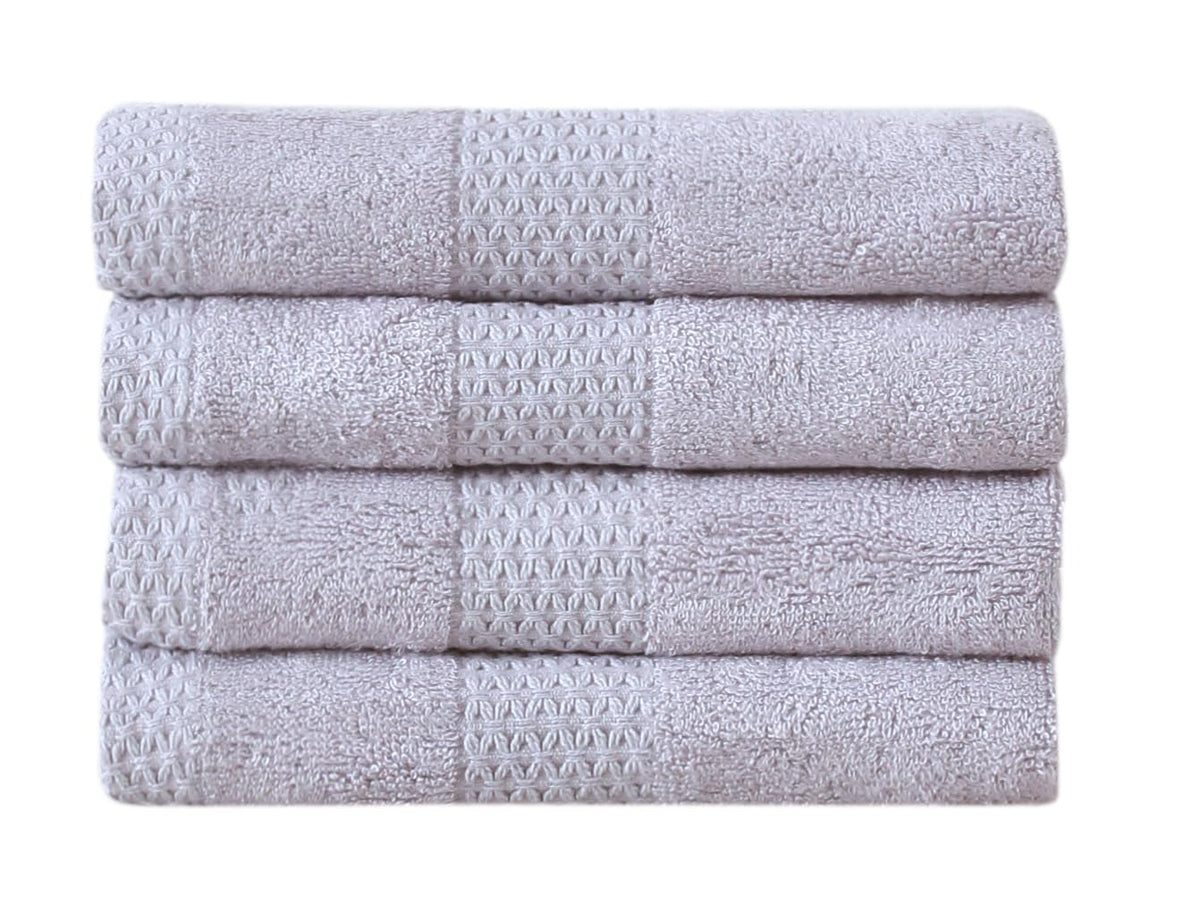 Fash Home International Hand Towel 800 Gsm | 100% Cotton Highly Absorbent Luxurious Large Couple Hand Towel Set (Sea Sand) - Set Of 4