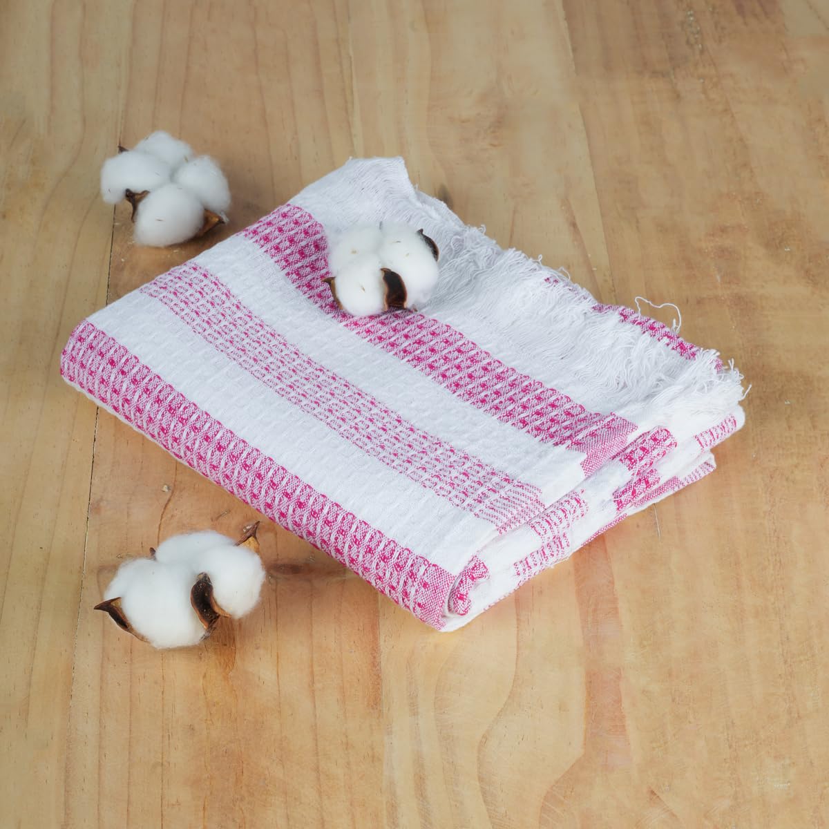 Thirsty Towel Waffle Cotton Bath Towel 250 Gsm | Super Soft & High Absorbency Towel, Quick Dry Towels For Men, Women & Kids (Red)