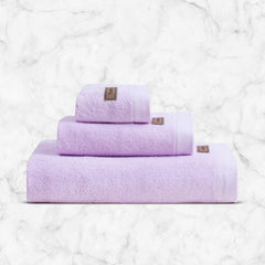 Spread Spain Bamboo Towel Bath, Hand & Face Towel 360 Gsm | High Absorbent Super Soft | Hotel Spa Decorative Bathroom Towels | Lavender (Set Of 3)