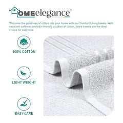 Home Elegance 100% Cotton Comfort Living Bath Towel 400 Gsm (Baby Talk)- Pack Of 1