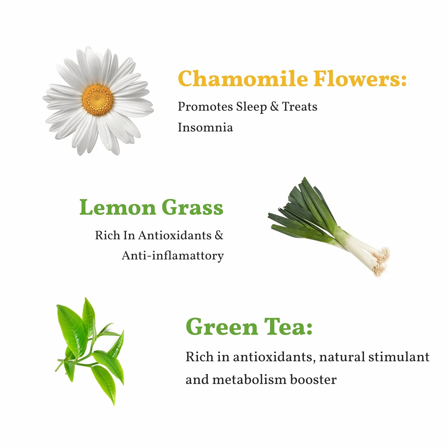 San-Cha Chamomile Green Tea - 25 Biodegradable Tea Bags | Calming & Relaxing Detox Tea - Environment Friendly & Made In Corn Fiber | Low Caffeine