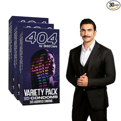 Bold Care 404 Variety Pack With 2 X 5 Assorted Condoms In Each Pack - (Pack Of 3)