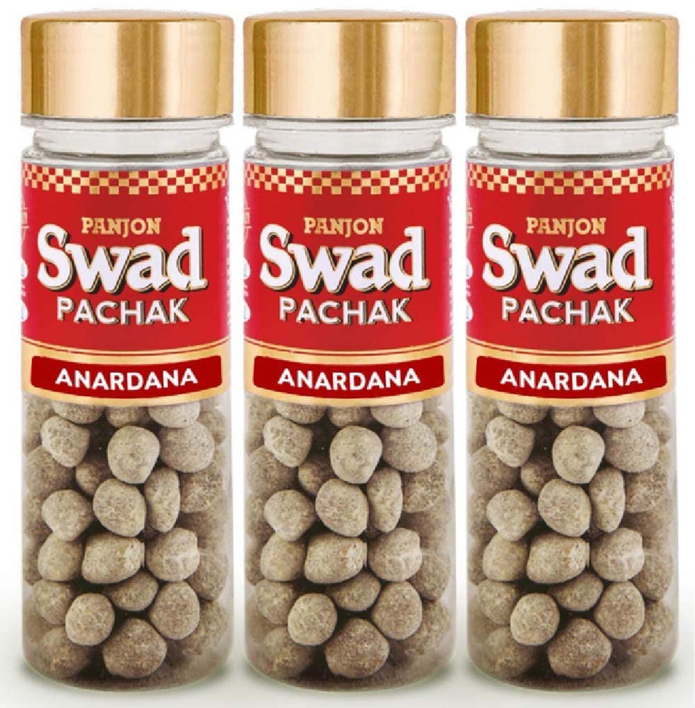 Panjon Swad Shahi Anardana Goli Mukhwas 390gm, (130gm *3) | Digestive Mouth Freshener