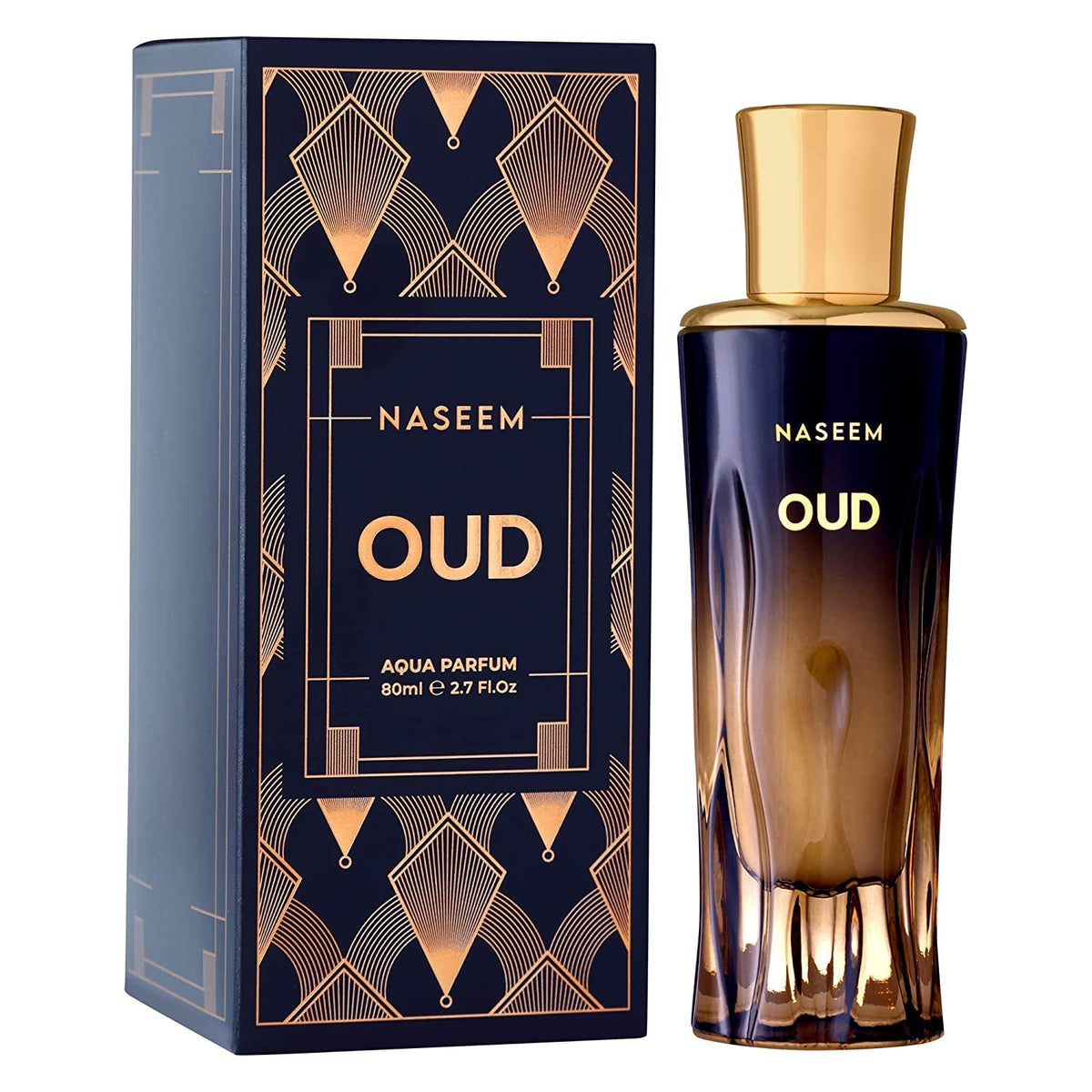 Naseem Oud Aqua Perfume Extrait De Parfum 80ml 2.7 Fl.oz. Alcohol Free | Arabian Fragrance For Men & Women