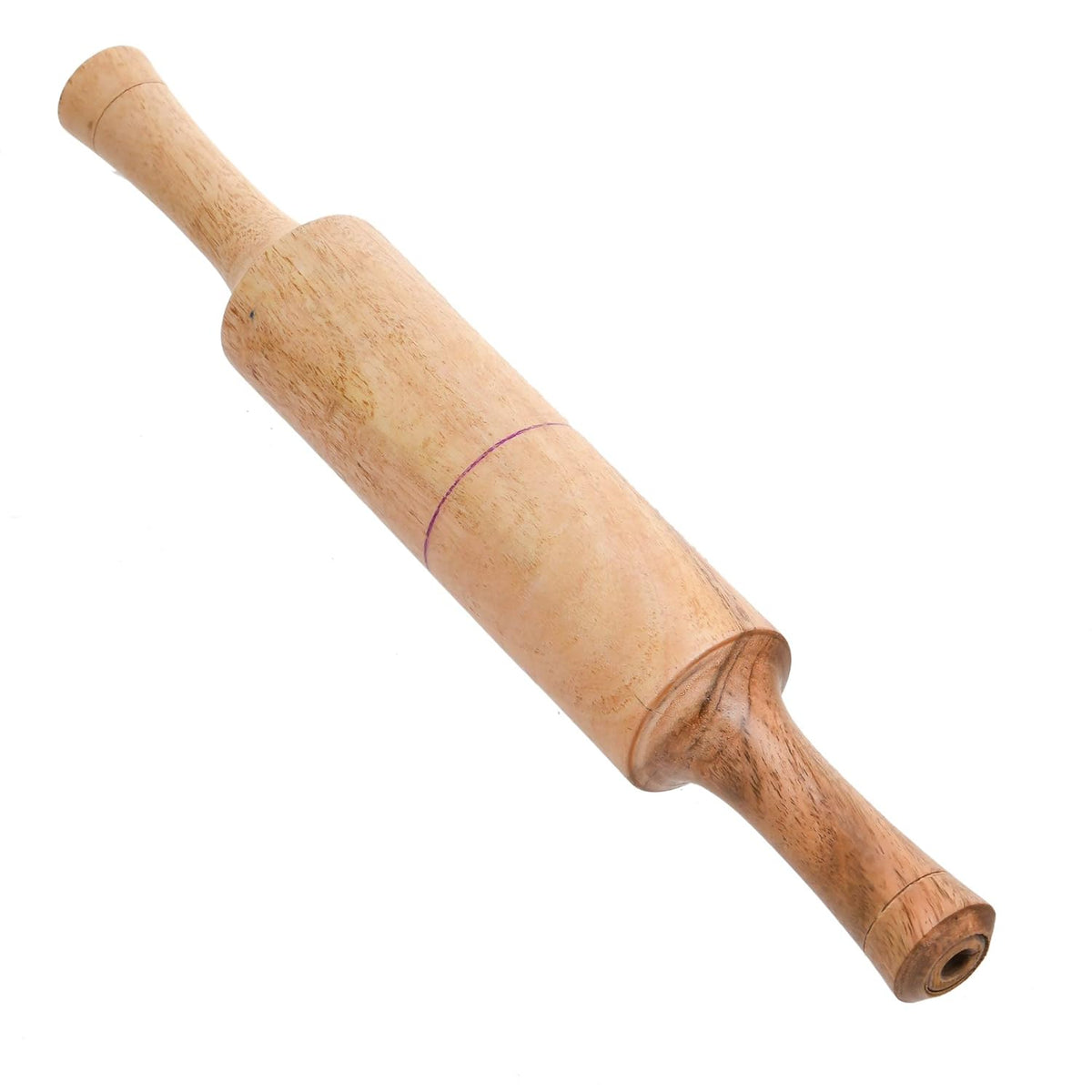 Brown Wooden Rolling Pin - Wooden Roti Roller Pin | Belan For Chapati - Conveniently Designed Belan