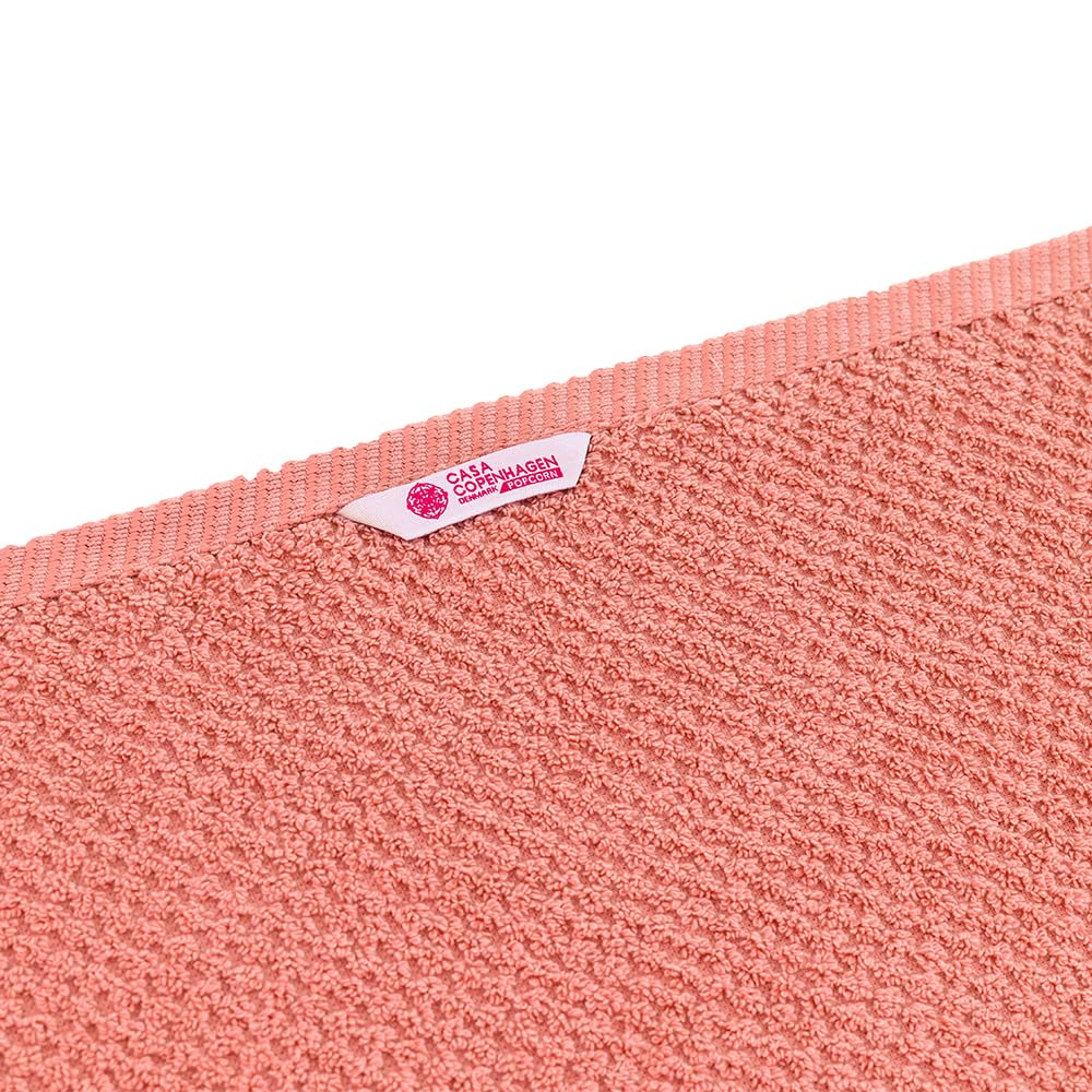 Casa Copenhagen Egyptian Cotton Exotic Hand Towel 400 Gsm (Malibu Peach)- 2 Pcs