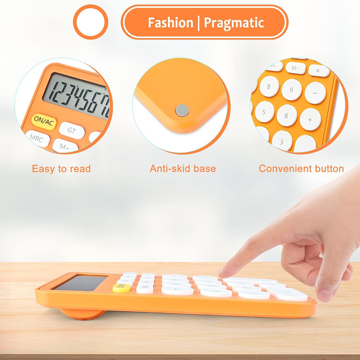 Vewingl Standard Calculator 12 Digit, Desktop Large Display And Buttons, Calculator With Large LCD Display For Office, School, Home & Business Use, Automatic Sleep, With Battery