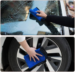 Outlay Home Thick Lint & Streak-Free Multipurpose Cloths Automotive Microfibre Towels For Car, Bike Cleaning Polishing Washing & Detailing - 5 Pieces
