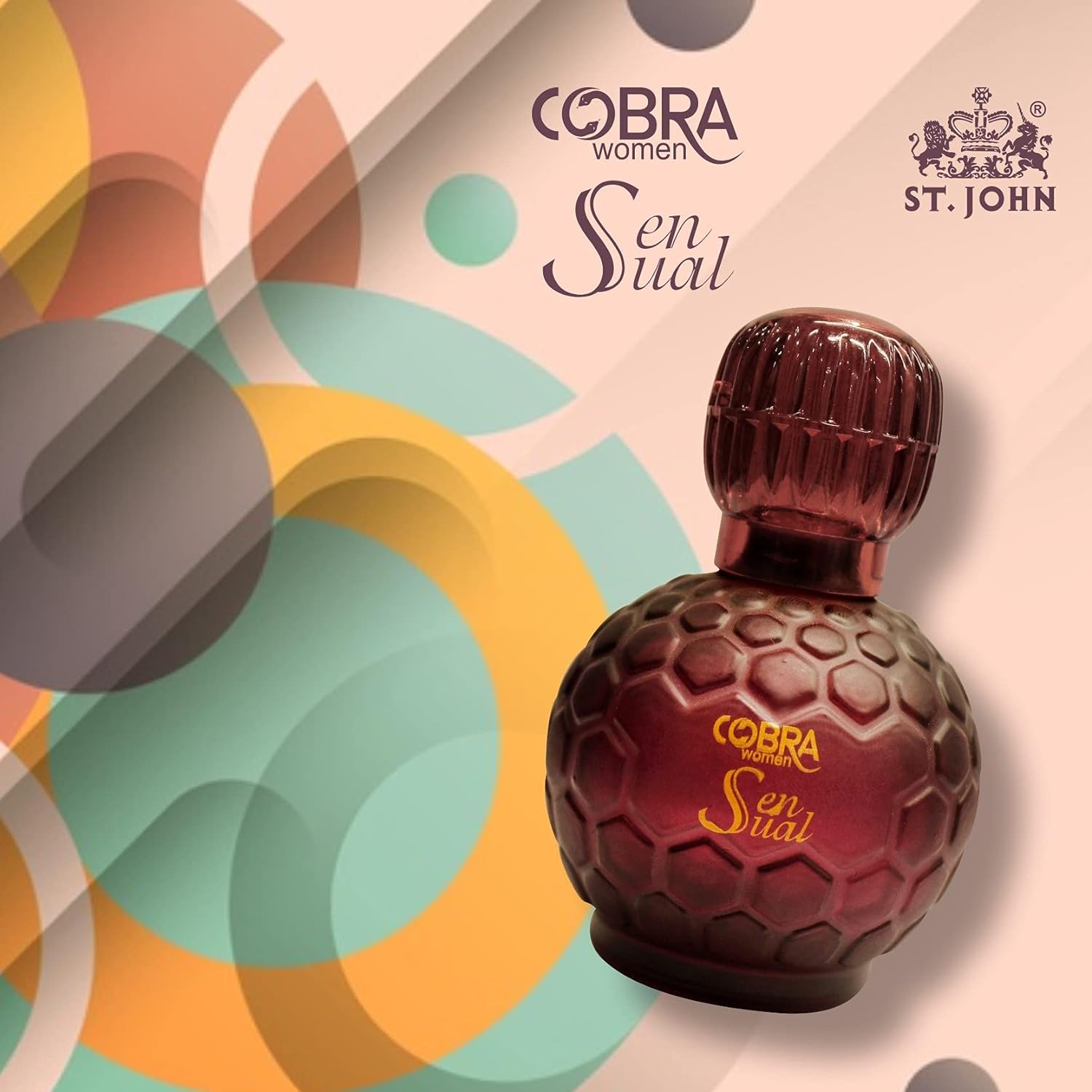 St. John Cobra Sensual Pour Femme Long Lasting Eau De Perfume 100ml 3.4 Fl.oz. | Perfect Birthday Gift For Brother