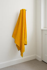 Siya Fashion Cotton Bath Towel 1000 Gsm | Ultra Soft Absorbent Quick Dry Lightweight & Durable Fabric Perfect For Home, Gym, Travel & Everyday Use (Yellow) - Pack Of 2