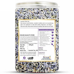 Online Quality Store Lavender Flower Herbal Tea - 100gm, 3.5 Ounce, 100 Cups | Organic Pure Dried Flower Iced Tea - Improves Skin Quality | Caffeine Free