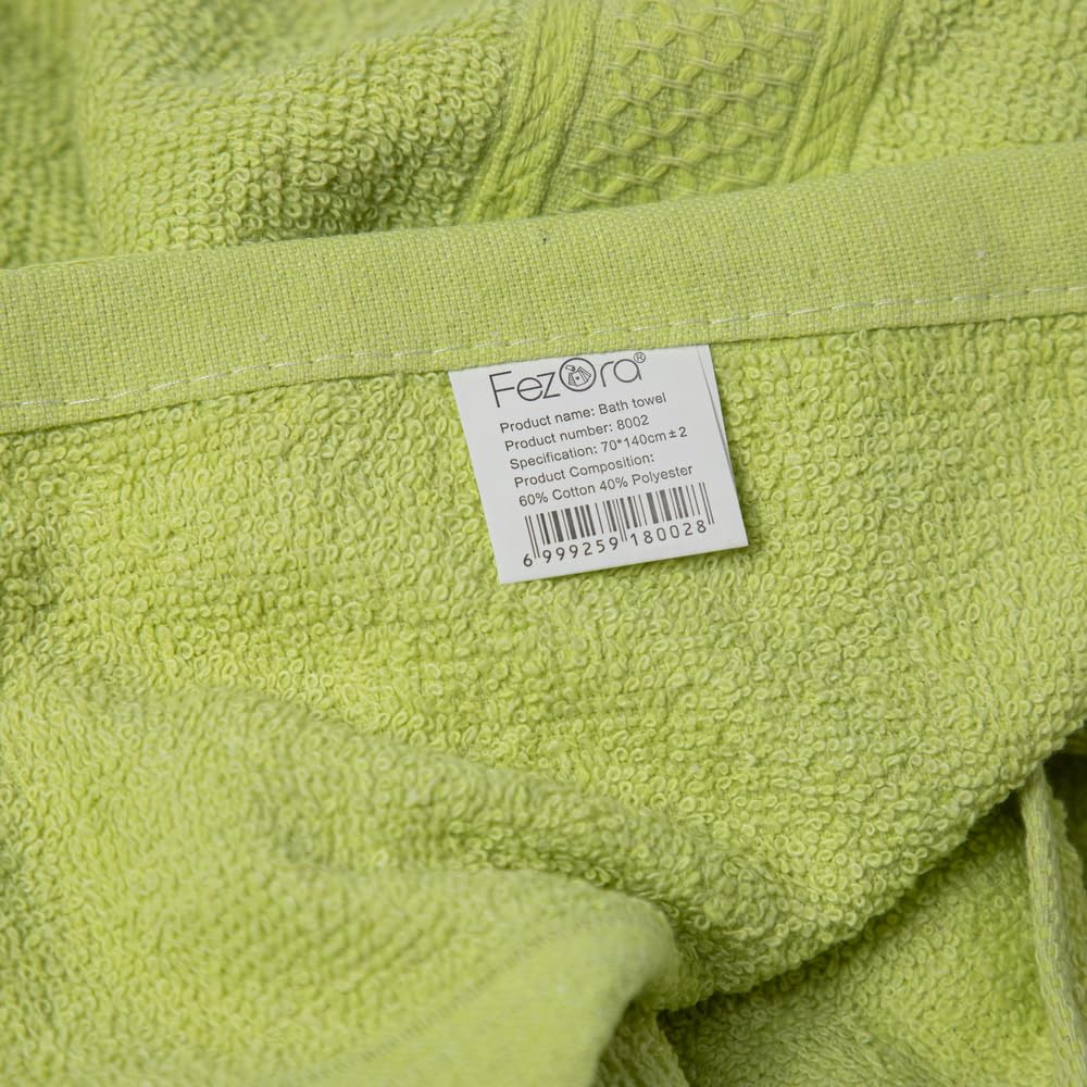 Fezora 100% Cotton Bath Towel 450 Gsm | Ultra Soft, Quick Dry, High Absorbency, Skin-Friendly Large Size Bath Towel (Parrot)