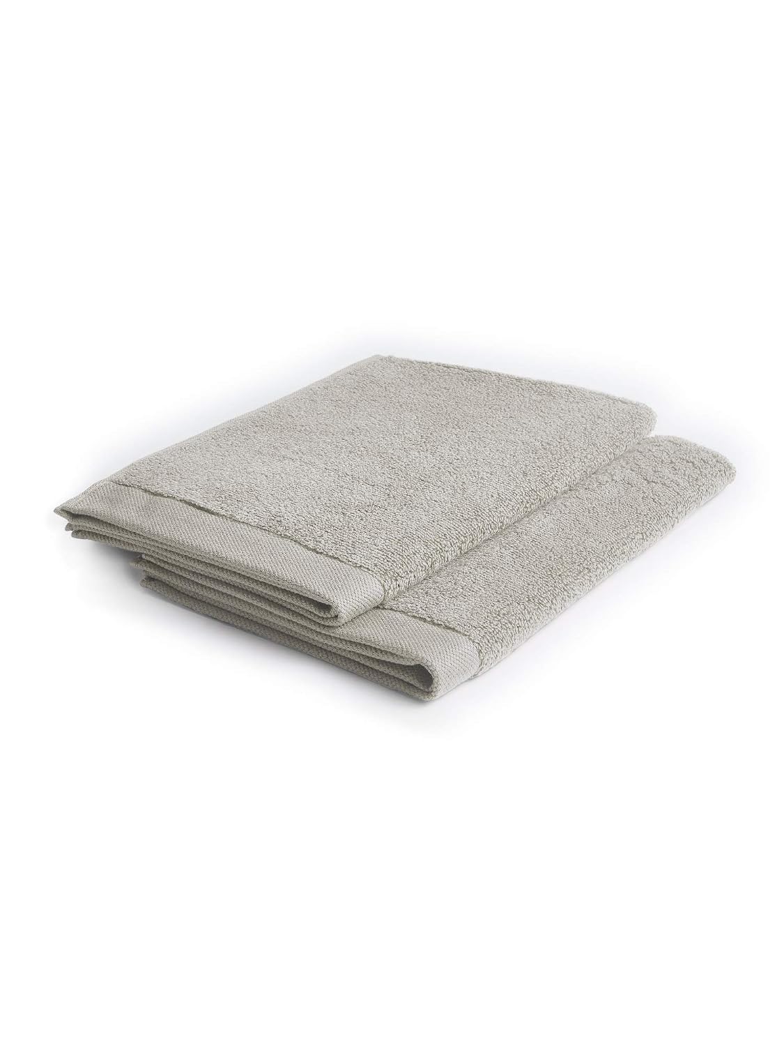 Ddecor Cotton Hand Towel 400 Gsm - Pack Of 2 (Grey)