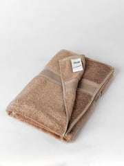 Ddecor Live Beautiful Ecofriendly Solid Cotton Bamboo Bath Towel 650 Gsm (Beige)