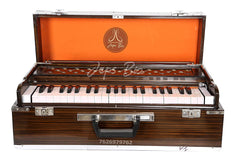 Harmonium Portable Folding Harmonium With Coupler & Free Padded Carry Bag - 3 1/2 Octaves, Total 42 Keys, Two Reeds (Base +Male), No Lag Time | Instant Response Keyboard