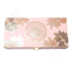 Fancy Shagun Cash Box Or Gaddi Box For Gifting Money On Wedding, New Born Baby, Ring Ceremony Pattern1pc, Material - Wood, Colour - Peach Leaves