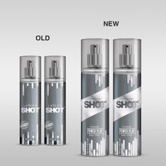 Layer'r Shot Power Play Fragrant Body Spray For Men | Long Lasting Fragrance 135ml Each 4.56 Fl.oz. | Combo Of 2