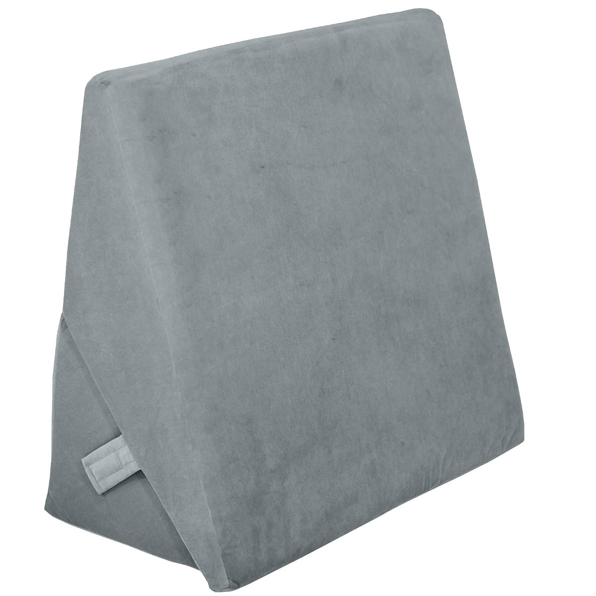 Wedge Pillow, Adjustable Memory Foam Bed Wedge Pillow For Sleeping, Grey - 22 X 22 X 12 Inch | For Acid Reflux, Gerd, Snoring, Pregnancy, Post-Surgical Recovery | Washable Velvet Cover