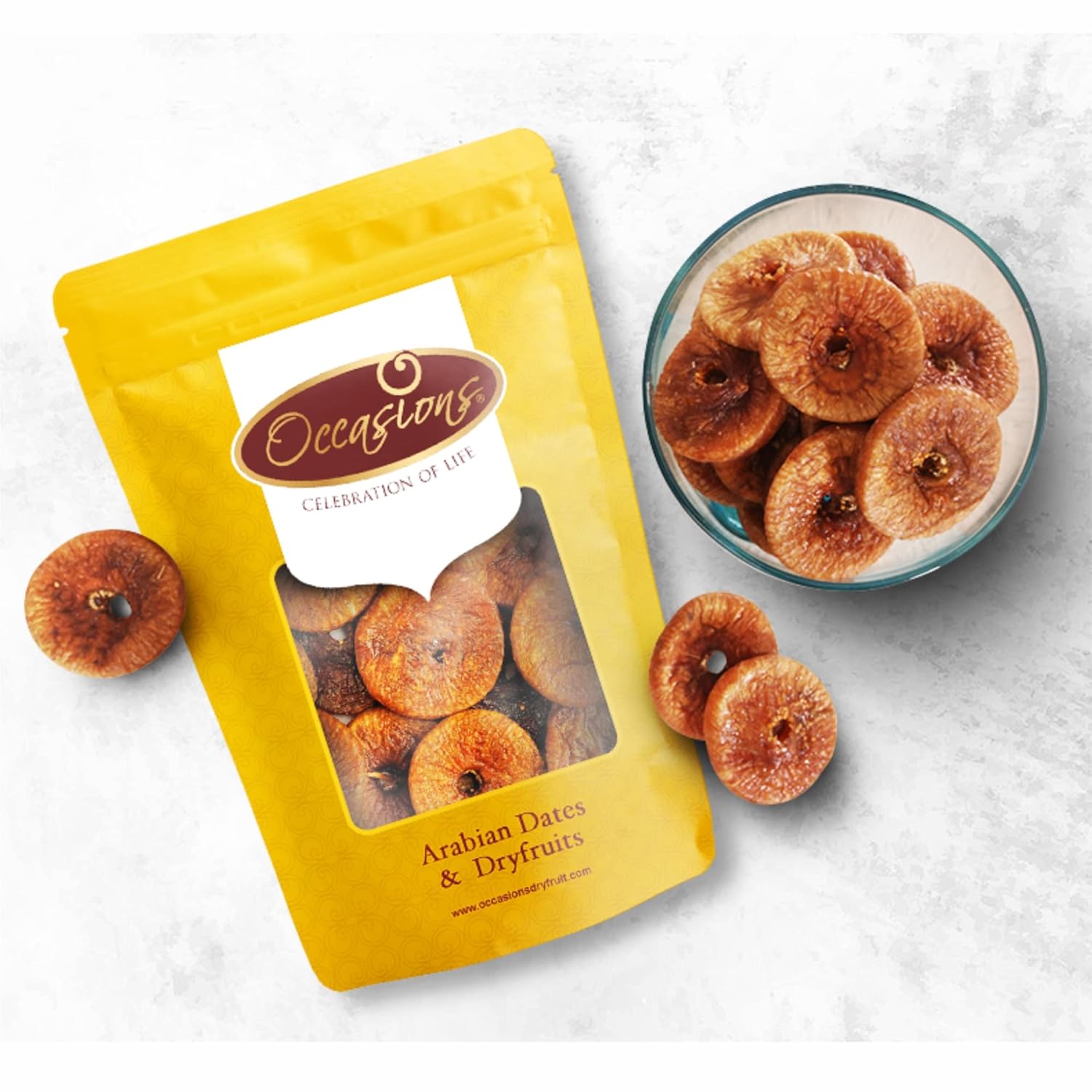 Pure Healthy Dried Jumbo Fig Anjeer By Occasions 1kg, | Figs Are Rich In Vitamins, Anti-oxidants & Iron They Help Build Immunity | 35.2 Ounce