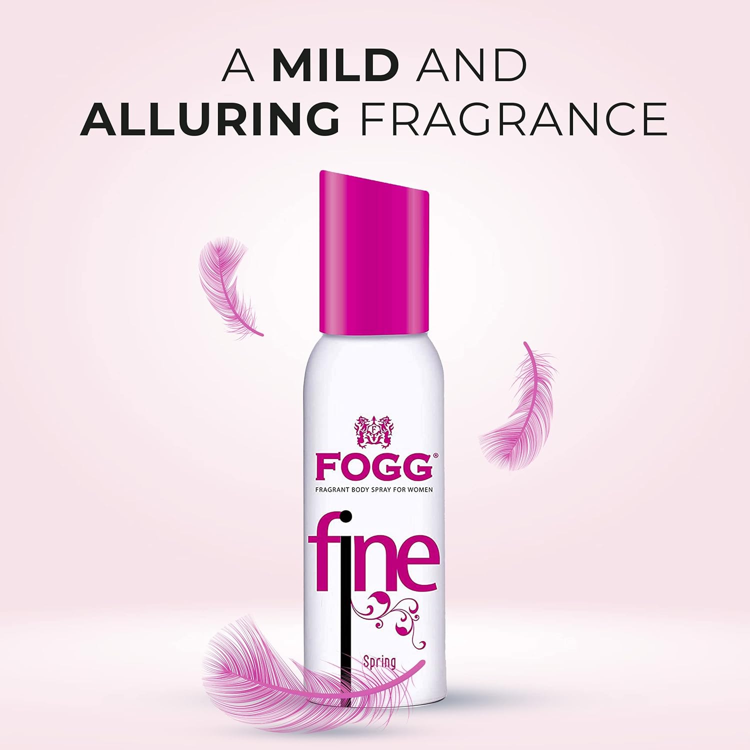 Fogg Fine Spring No Gas Deodorant For Women | Long-lasting Perfume Body Spray 120ml 4 Fl.oz.