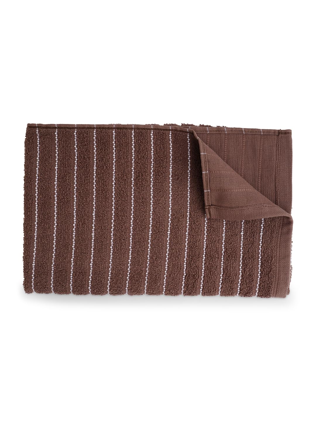 Welspun 2 In-1 100% Cotton 400 Gsm Bath Towel (Chocolate)