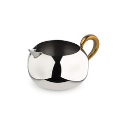 Designer Stainless Steel Milk Pot, Silver & Gold - Aladdin Series | Gloss Mirror Creamer Jug - Premium Serve Ware, Dinnerware & Tableware