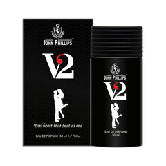 John Phillips Luxury Black & V2 Eau De Parfum 50ml 1.6 Fl.oz. Each Pack Of 2 For Men & Women