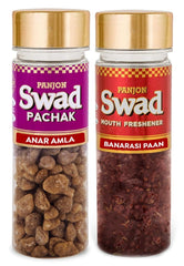 Panjon Swad Anar Amla & Banarasi Paan Mouth Fresheners 220gm, (110gm *2 Bottles)