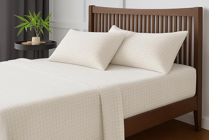 100% Pure Cotton Double Bed Bedsheet With 2 Pillow Covers - Size 90 X 100 Inches, White | Lightweight, Soft & Breathable Durable & Long-Lasting Bedsheet
