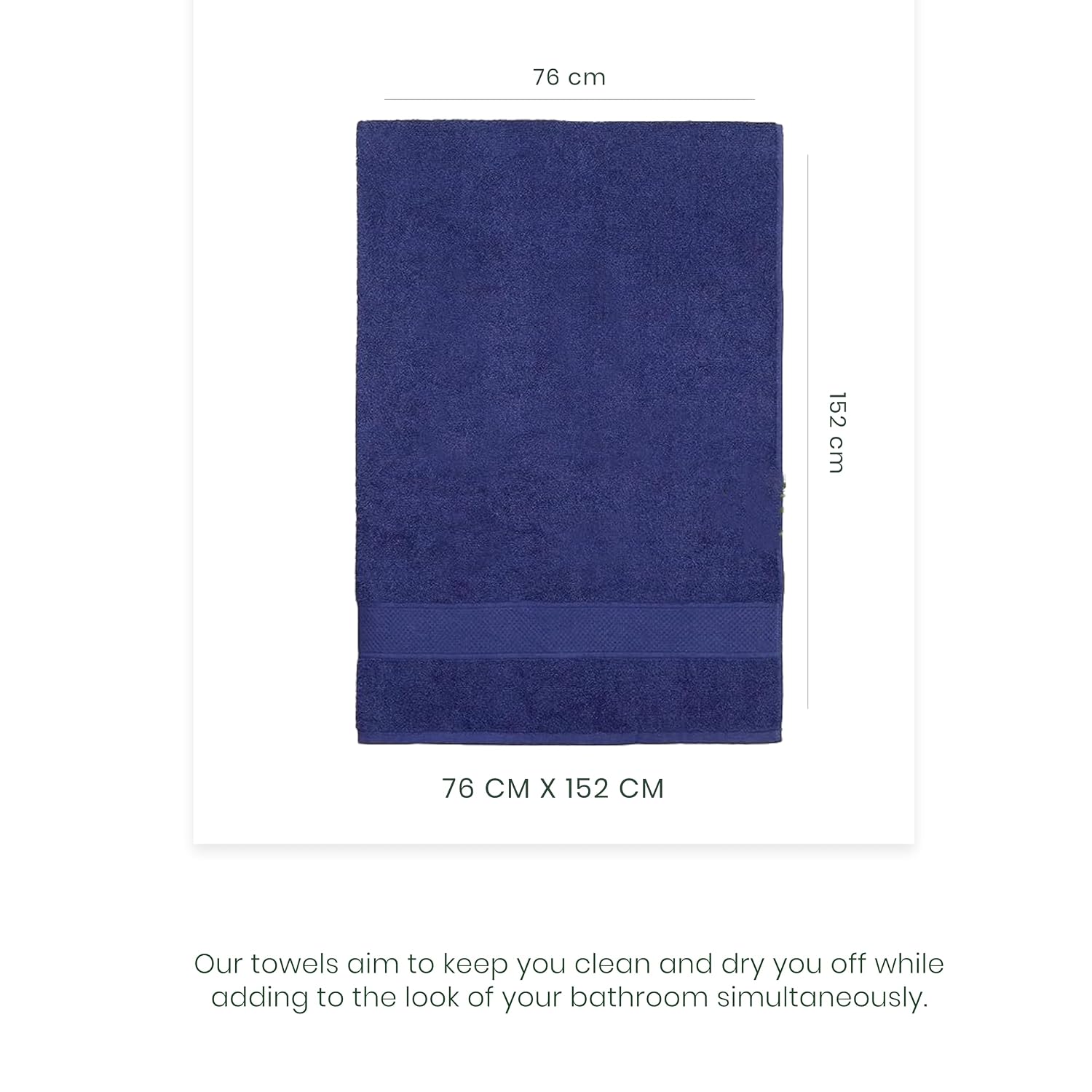 Nexhouse Thick Cotton Bath Towel 550 Gsm | Super Soft, Fast Drying, Long Lasting & Comfortable Fabric Bath Towel (Olive)