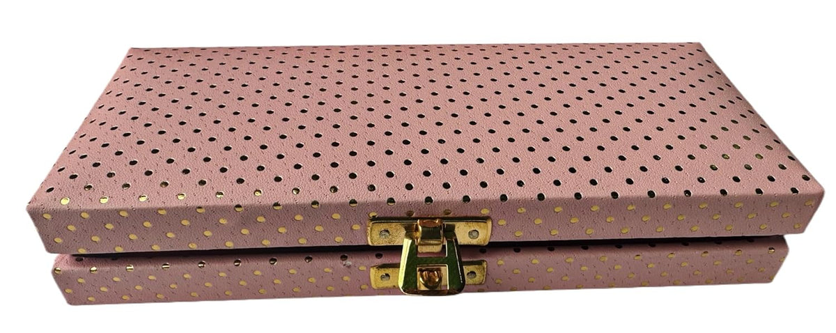 Designer Premium Mdf Wedding Box/Cash Box, Shagun Box, Decorative Box, Money Box, Gaddi Box 20 X 9 X 4cm, Colour - Pink , Style - Elegant