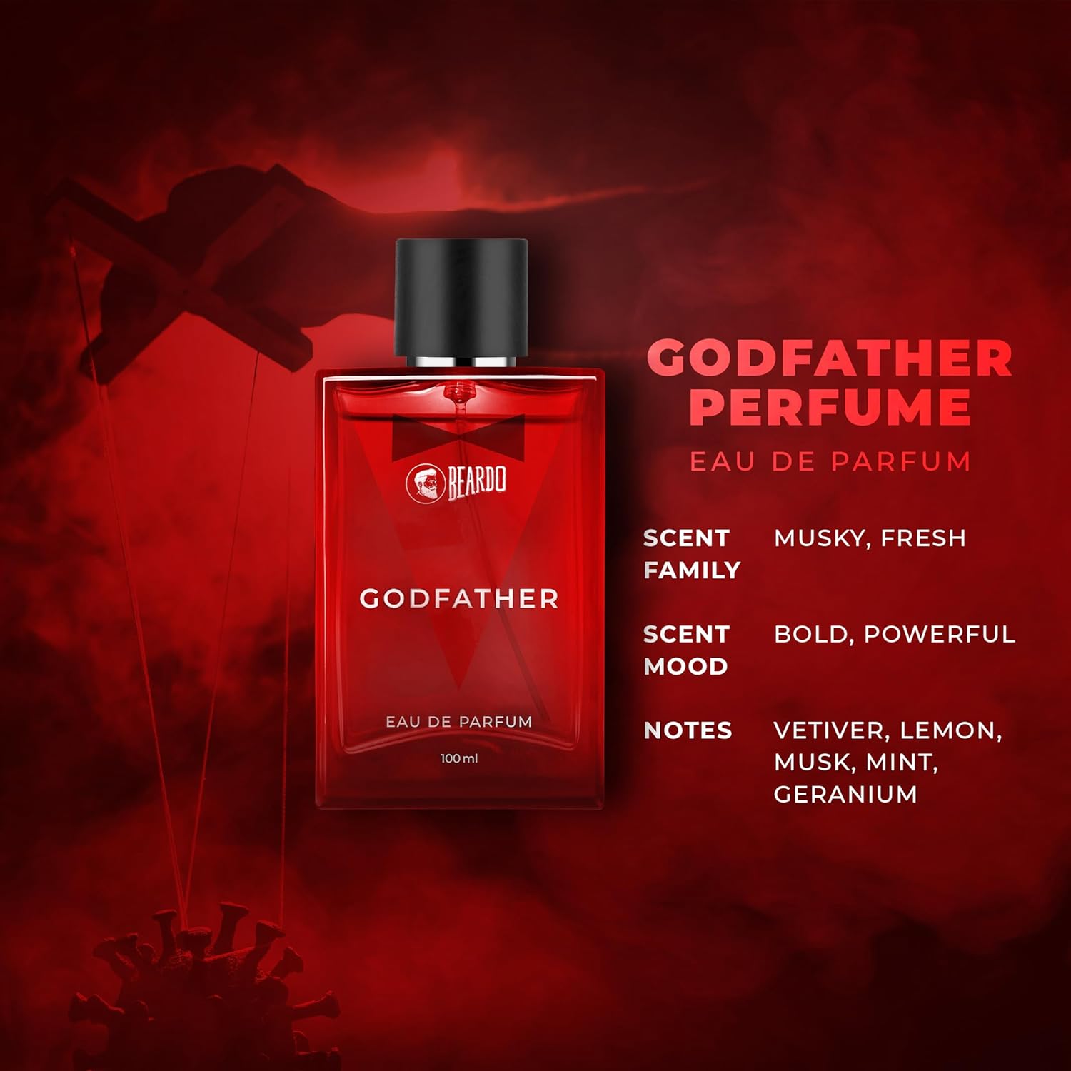 Beardo God Father & Dark Side Men Eau De Parfum 200ml 6.7 Fl.oz. | Best Gift For Bestfriend | Long Lasting Fragrance