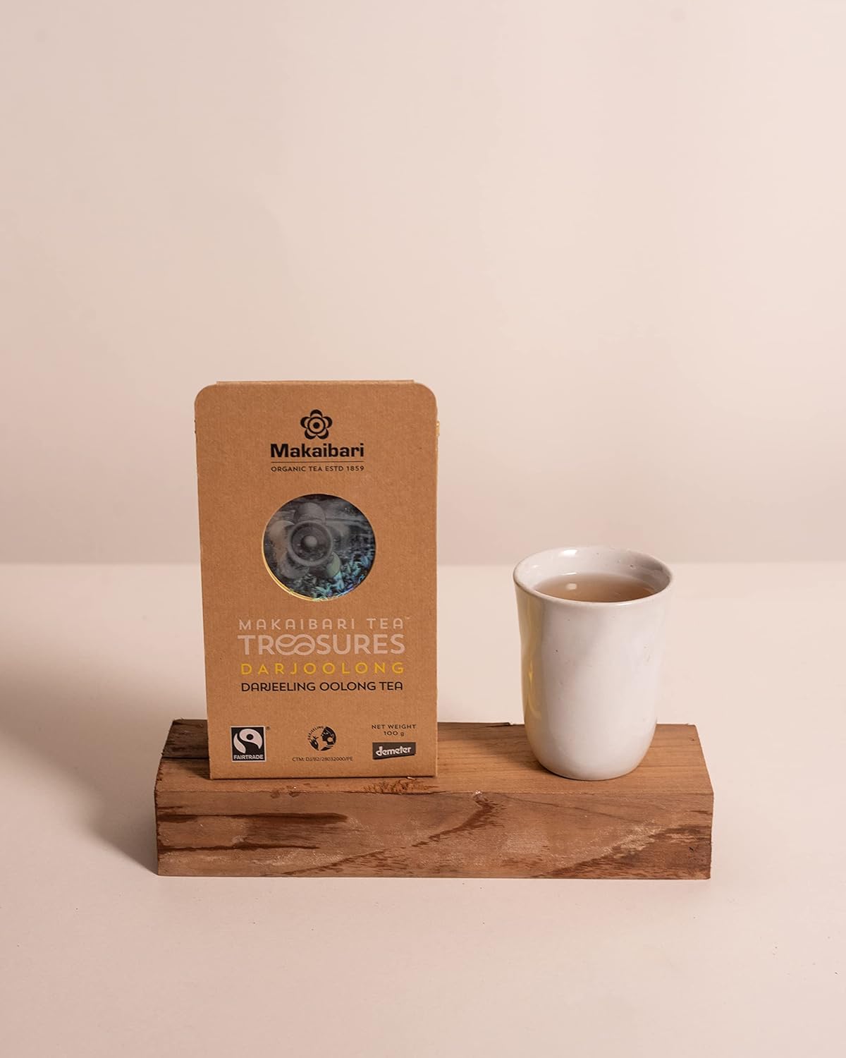 Makaibari Tea Treasures Darjoolong Tea - 100gm, 3.5 Ounce | USDA Certified Premium Darjeeling Oolong Tea - Natural Detox Tea, Semi-Fermented Oolong Whole Loose Leaf | Low Caffeine