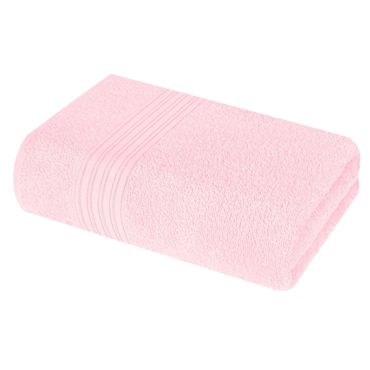 Boutiquo 100% Cotton Bath Towel 500 Gsm | Compact Quick Dry Lightweight Soft & Highly Absorbent Large Size Bath Towel - Pink
