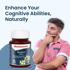 Baidyanath Brahmi Tablets Helps To Handle Life’s Daily Stress, Promotes Mind Relaxation | 60 Tablets 100gm 0.2lbs
