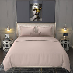 100% Cotton Bedsheet For Double Bed With 2 Pillow Covers - 90 X 100 Inches, Light Pink | Premium Fabric Is Lightweight, Soft & Comfortable Bedsheet