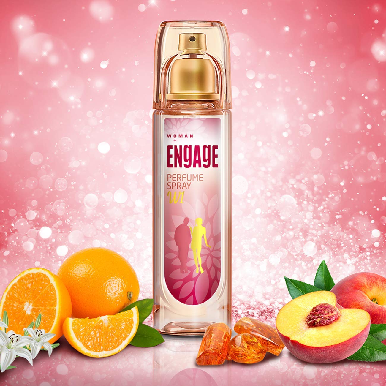 Engage W1 Perfume For Women | Fruity & Floral Fragrance Scent Skin Friendly Women Perfume 120ml 4 Fl.oz.