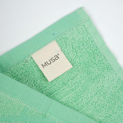 Musa Banana Face Towels 400 Gsm | Terry Face Towel With Free Bag | Super Soft & Ultra Absorbent Towels For Facewash (Ming Green)- Set Of 4