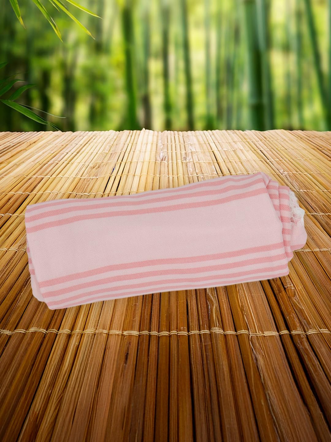 Ramraj Cotton Premium Bamboo Bath Towel 400 Gsm | Lightweight Soft Touch Quick Drying Highly Absorbent Bath Towel (Peach)