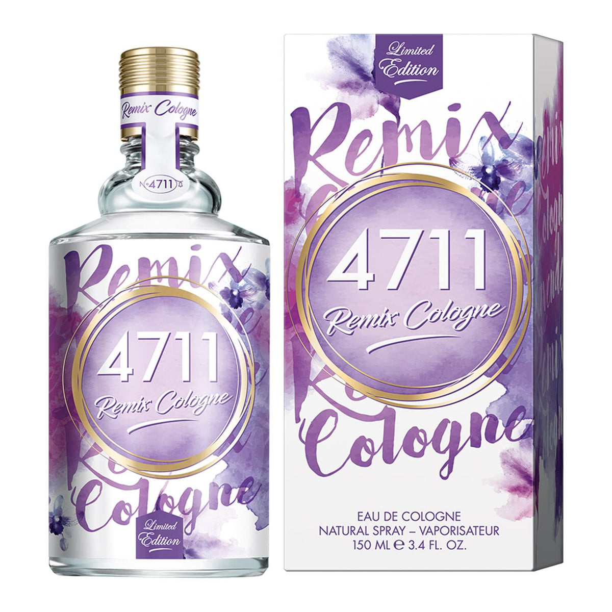 4711 Remix Lavender Eau De Cologne 150ml 5.0 Fl.oz. | Perfect Birthday Gift For Brother | Long Lasting Fragrance