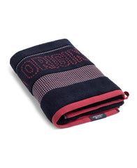 Jockey T122 Men'S Cotton Rich Terry Ultrasoft & Durable Striped Bath Towel 600 Gsm (Deep Navy)