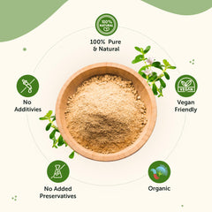 Neuherbs Organic Brahmi Powder For Men & Women Ayurvedic Care To Manage Stress & Boost Brain Health, Rich In Antioxident, 100% Pure & Natural | 100gm 0.2lbs