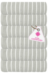 Casa Copenhagen Egyptian Cotton Ecstatic Hand Towel 740 Gsm (Grey Violet)- 6 Pcs
