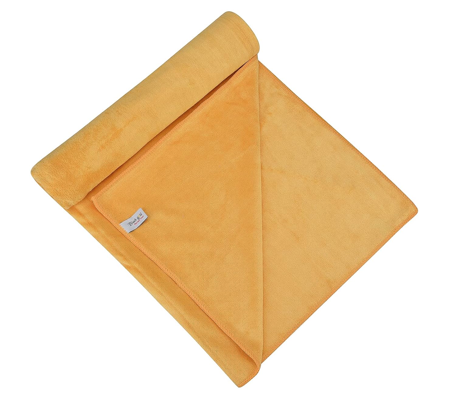 Black Gold The Finer Touch Microfiber 1 Bath Towel, 2 Hand Towels & 2 Washcloth (Yellow) - Set Of 5