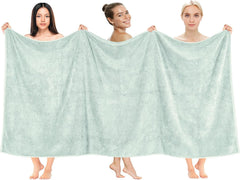 Tiqh 100% Organic Cotton Bath Towel 500 Gsm | Highly Absorbent & Quick Dry Extra Large Bath, Beach Towel Jumbo Bath Sheet Oversized Bath Towel (Green)